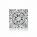 Lab-grown princess cut loose diamond, IGI certified, white background