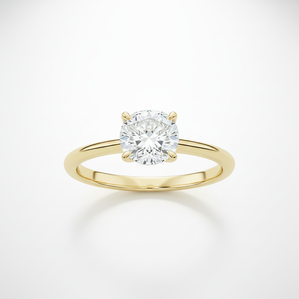 cushion diamond solitaire ring