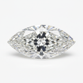 Lab-grown marquise cut loose diamond, IGI certified, white background