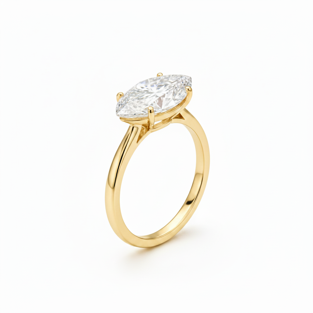 Marquise Ring - Yellow Gold