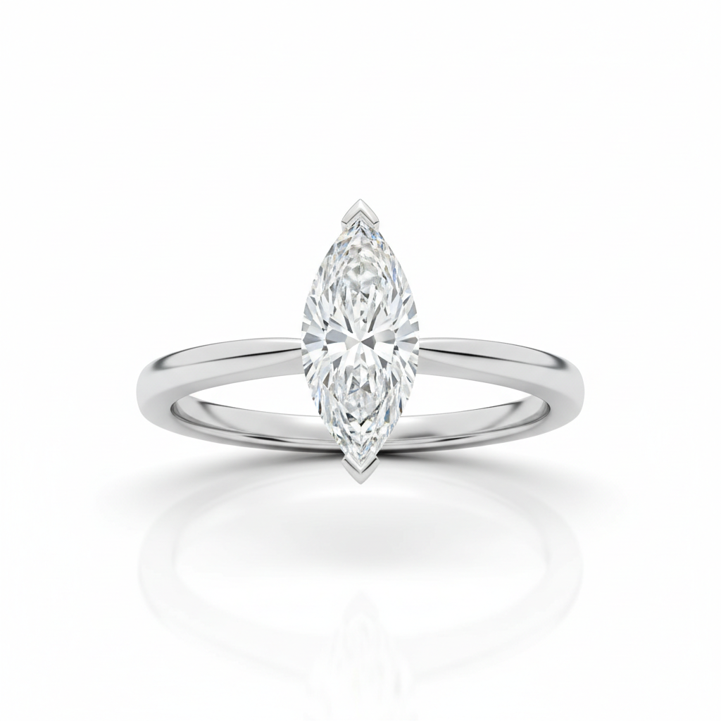 Solitaire Ring – Marquise Diamond